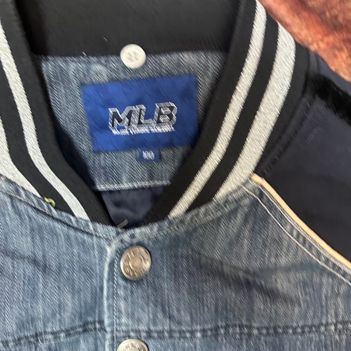 MLB 빈티지 시카고 화이트삭스 베이스볼데님자켓 100 상품이미지3