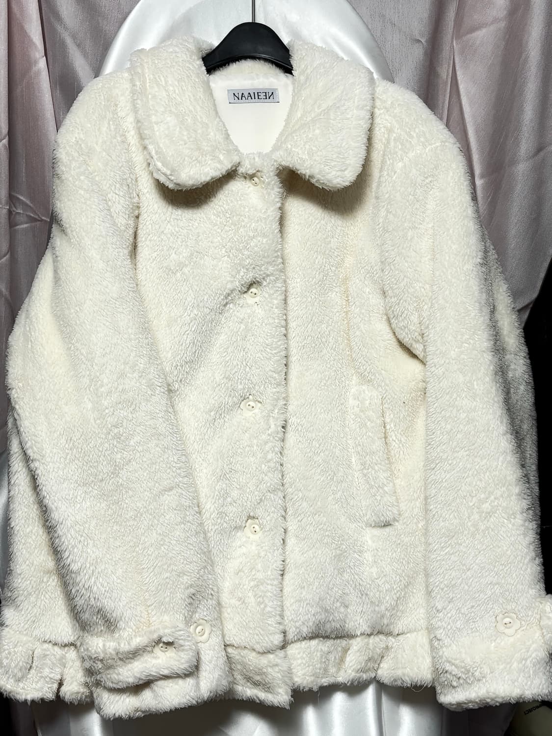 나이엔 프릴 에코 퍼 코트 상품이미지2