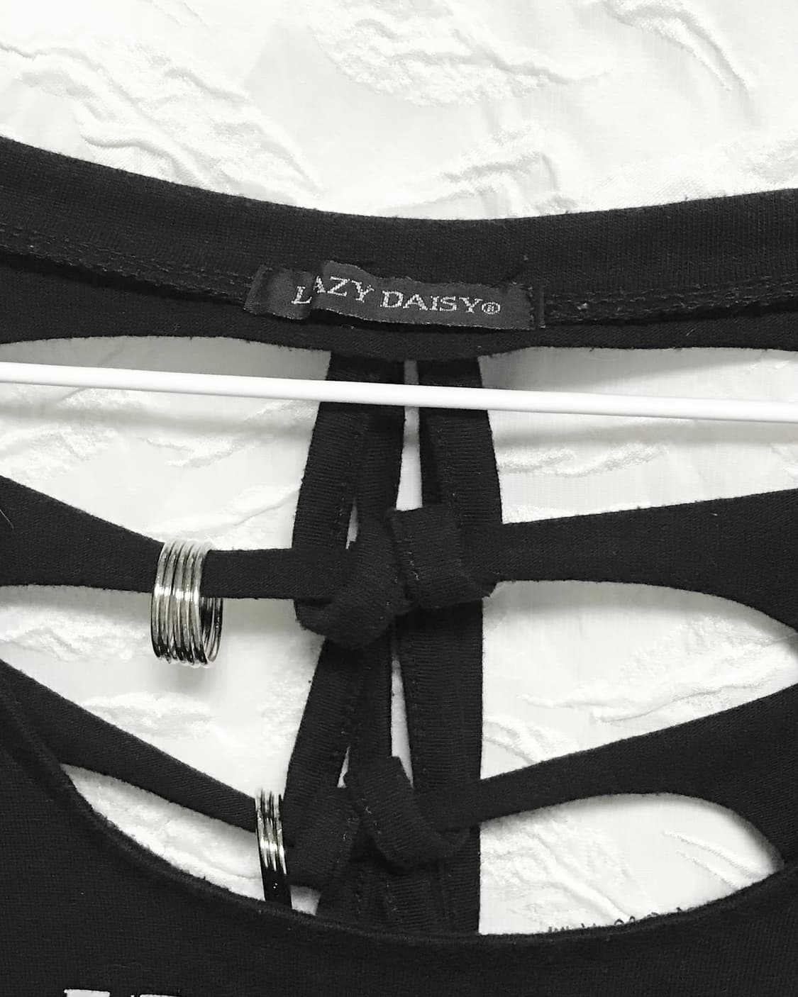 빈티지 갸루 펑크 레오파드 백 트임 롱슬리브 탑 상품이미지7