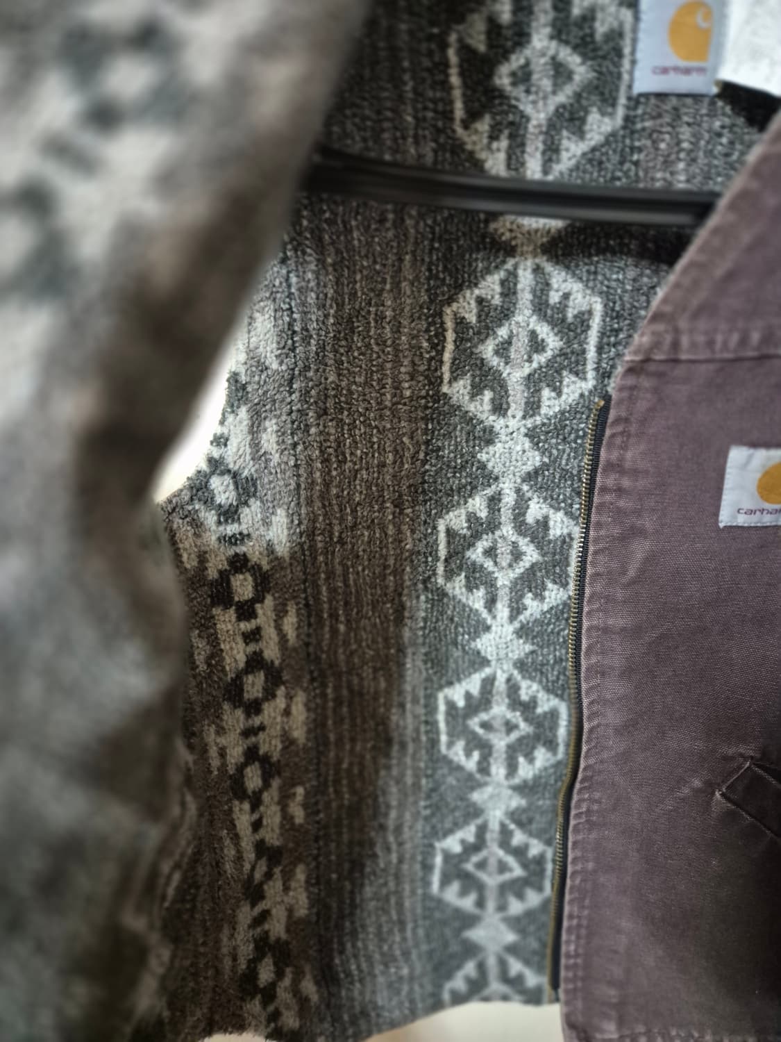 칼하트 vp173 아즈텍 패턴 베스트 모카 브라운  상품이미지3