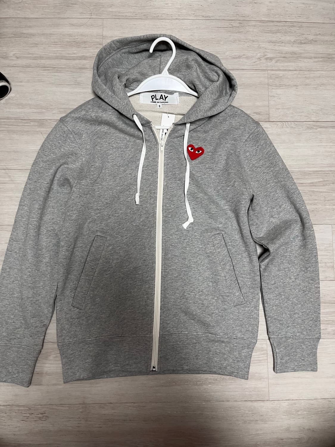 꼼데가르송 후드집업 그레이s 상품이미지2