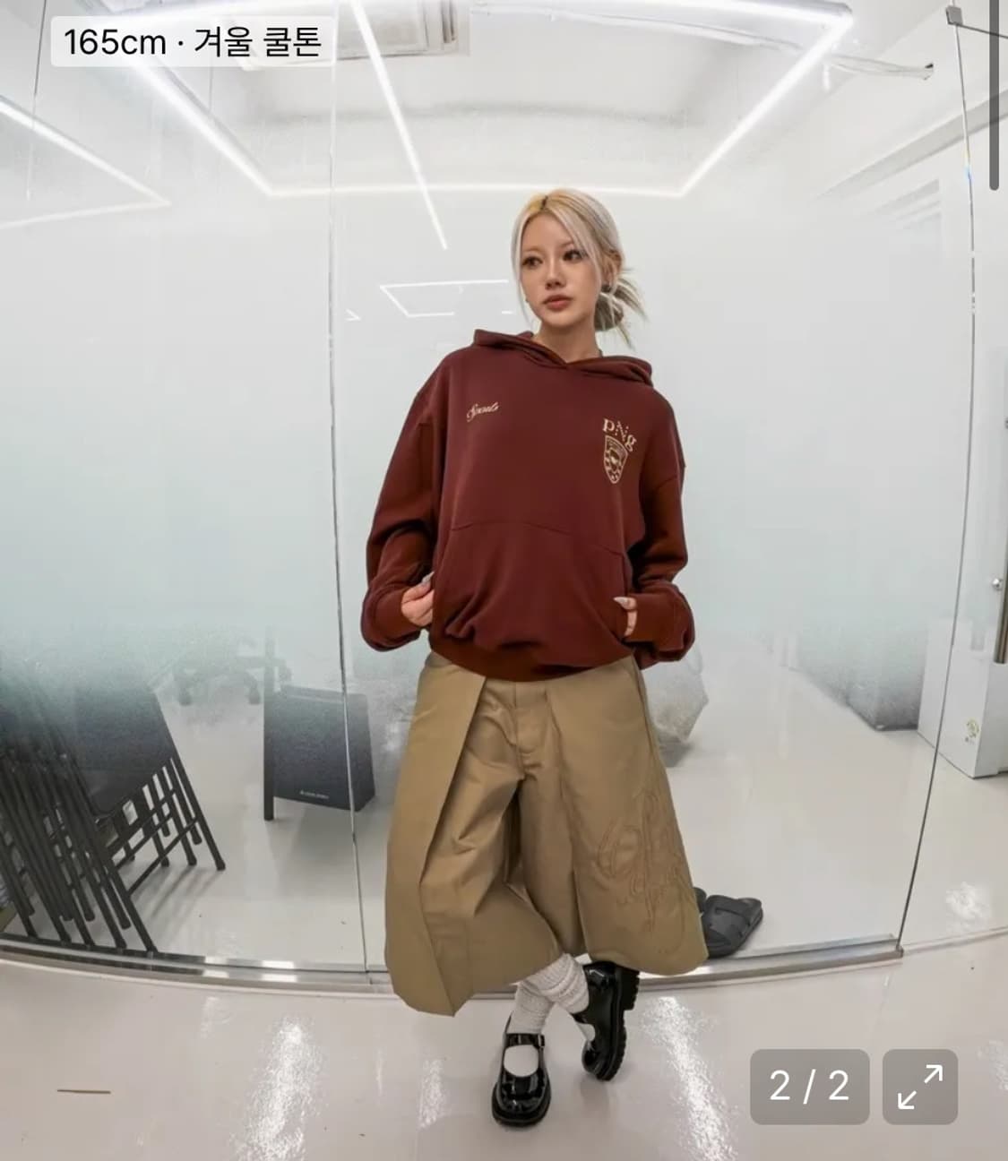 피엔지 저널 png journal 플리츠 버뮤다 쇼츠 바지 베이지 상품이미지2
