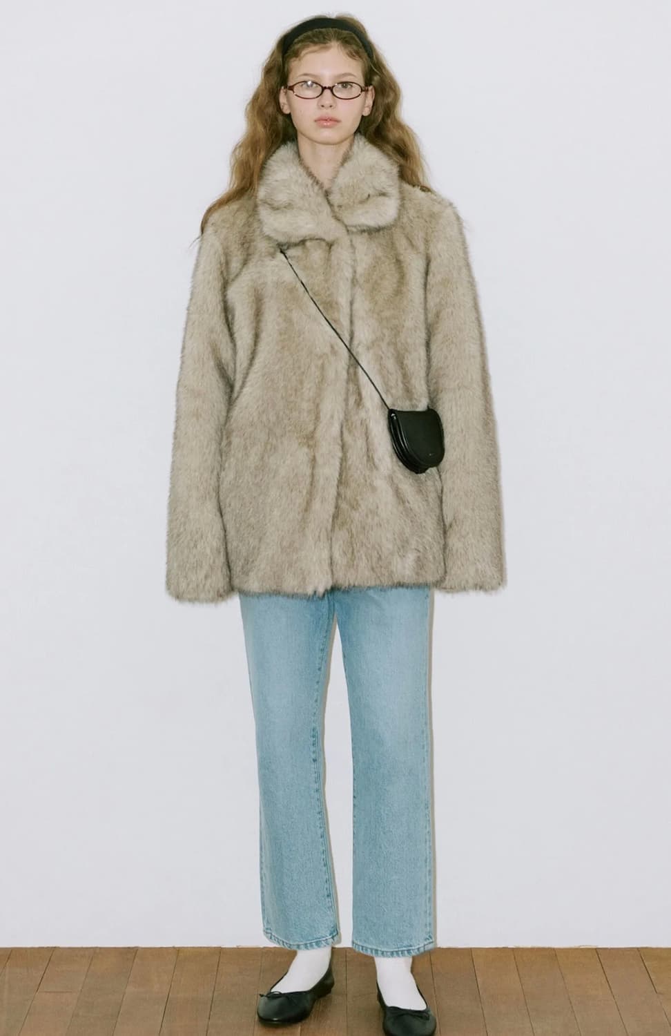 시눈 Heavy Mix Fur Jacket (Ash Brown) 상품이미지1