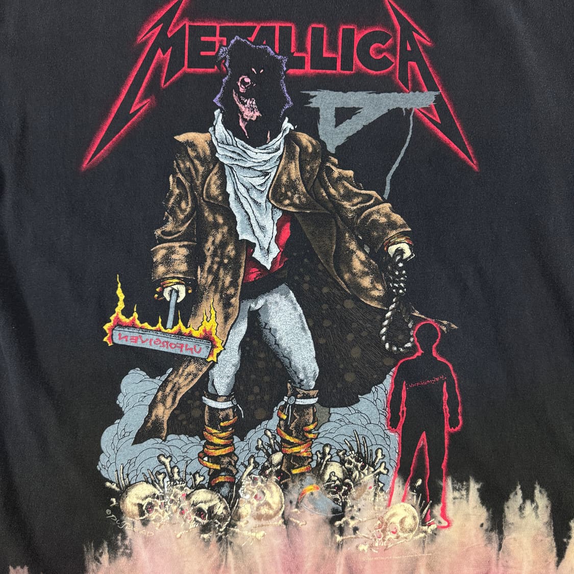 빈티지 90s Metallica 메탈리카 타이다이 티셔츠 상품이미지5