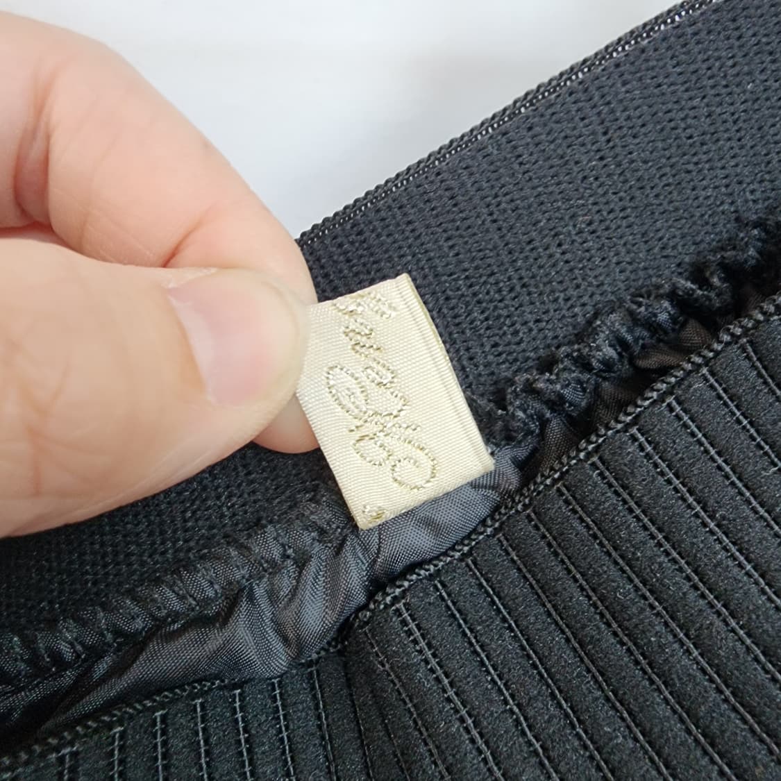 수입 도트 블랙 밴딩 롱 스커트 상품이미지6