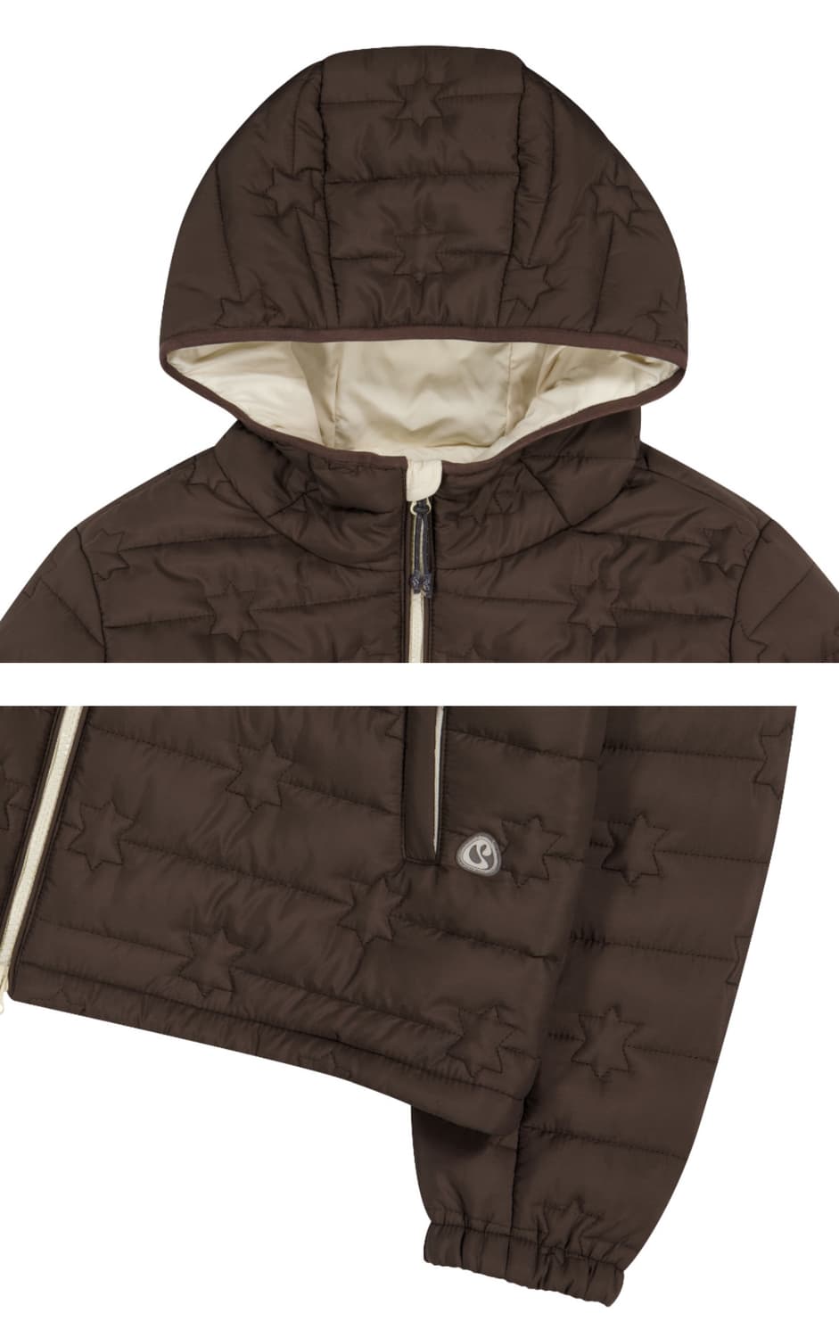 코이세이오 플러피 라이트 패딩 브라운 팝니다! 상품이미지2