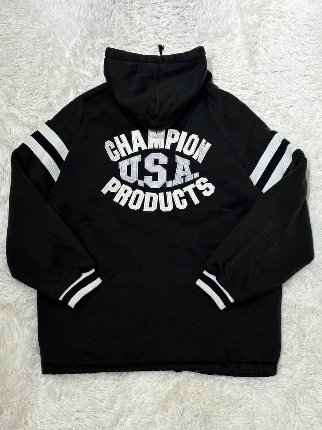 챔피언 90‘ 오버핏 양털 후드집업 상품이미지8