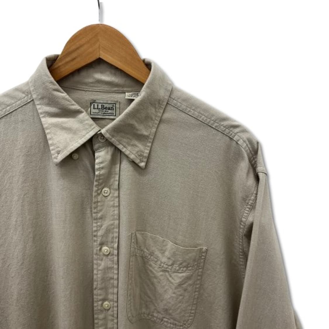 L.L.Bean 버튼 다운 카라 베이지 셔츠 상품이미지4