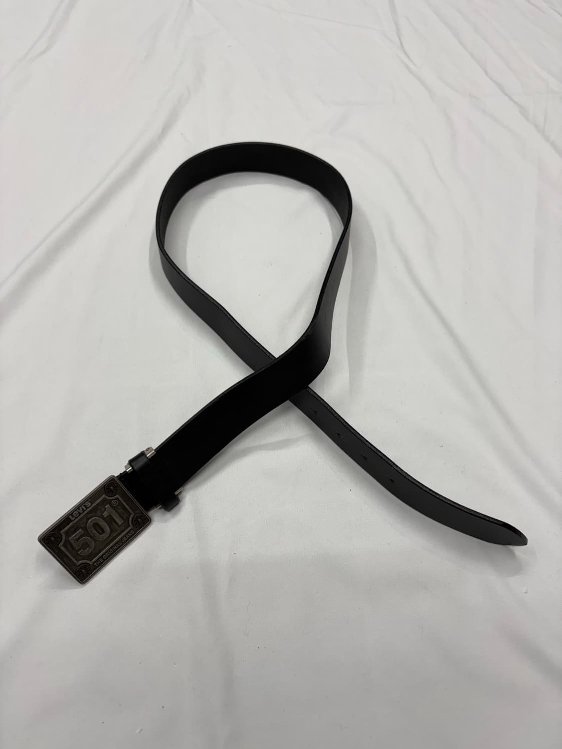 Levis 리바이스 빈티지 501 블랙 레더 벨트 상품이미지2