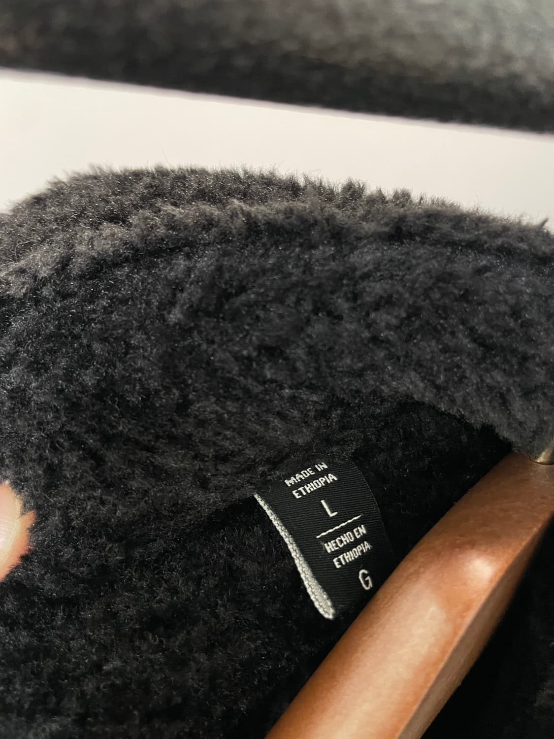 (L) DKNY 블랙 시어링 자켓 상품이미지6