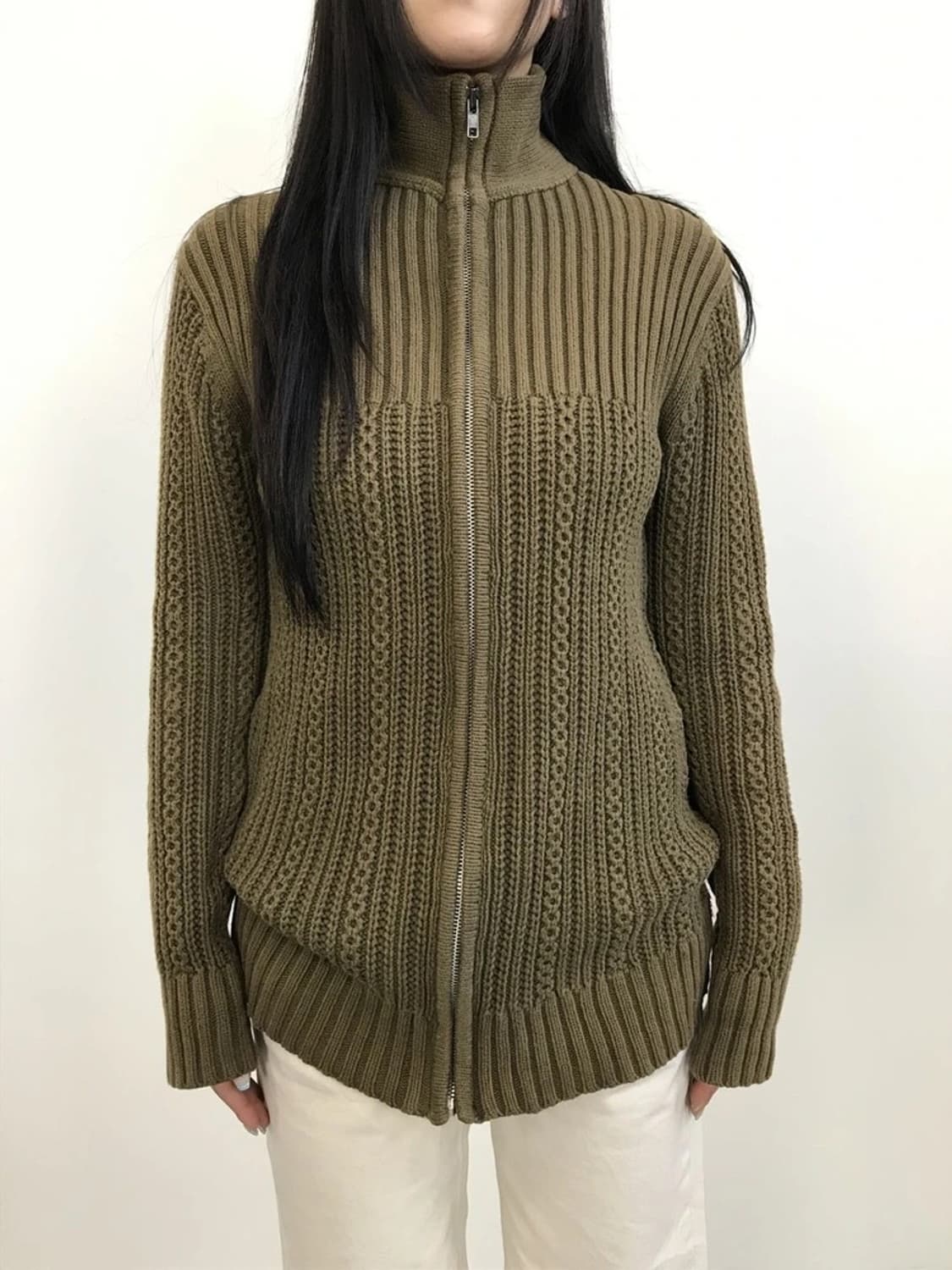 Savigny Zip Knit Cardigan 상품이미지2