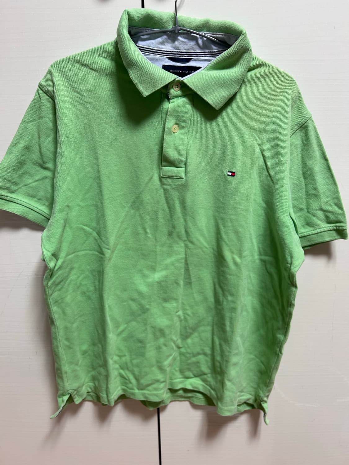 타미힐피거 남성 연두색 폴로 셔츠 M 상품이미지1