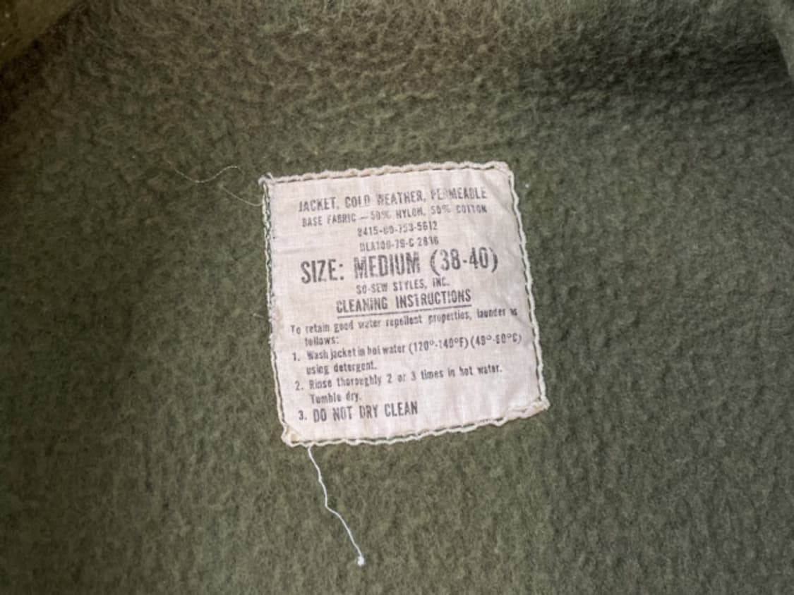 70'S US NAVY A-2 DECK JACKET(M) 상품이미지4