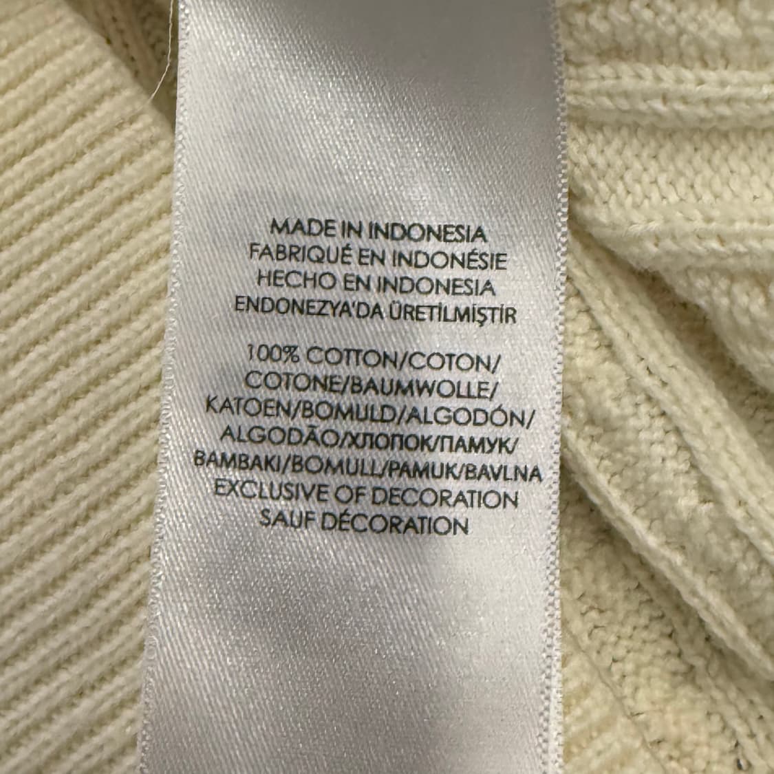 폴로 랄프로렌 화이트 꽈배기 니트 가디건  상품이미지6