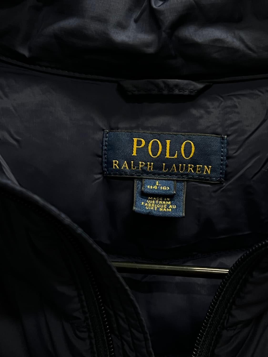 (L) 폴로 랄프로렌 키즈/우먼스 경량 패딩 자켓 네이비 상품이미지4