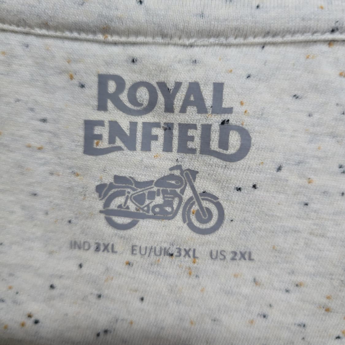 새제품) 로얄엔필드(ROYAL ENFIELD) 로고 반팔 티셔츠 3XL 상품이미지4