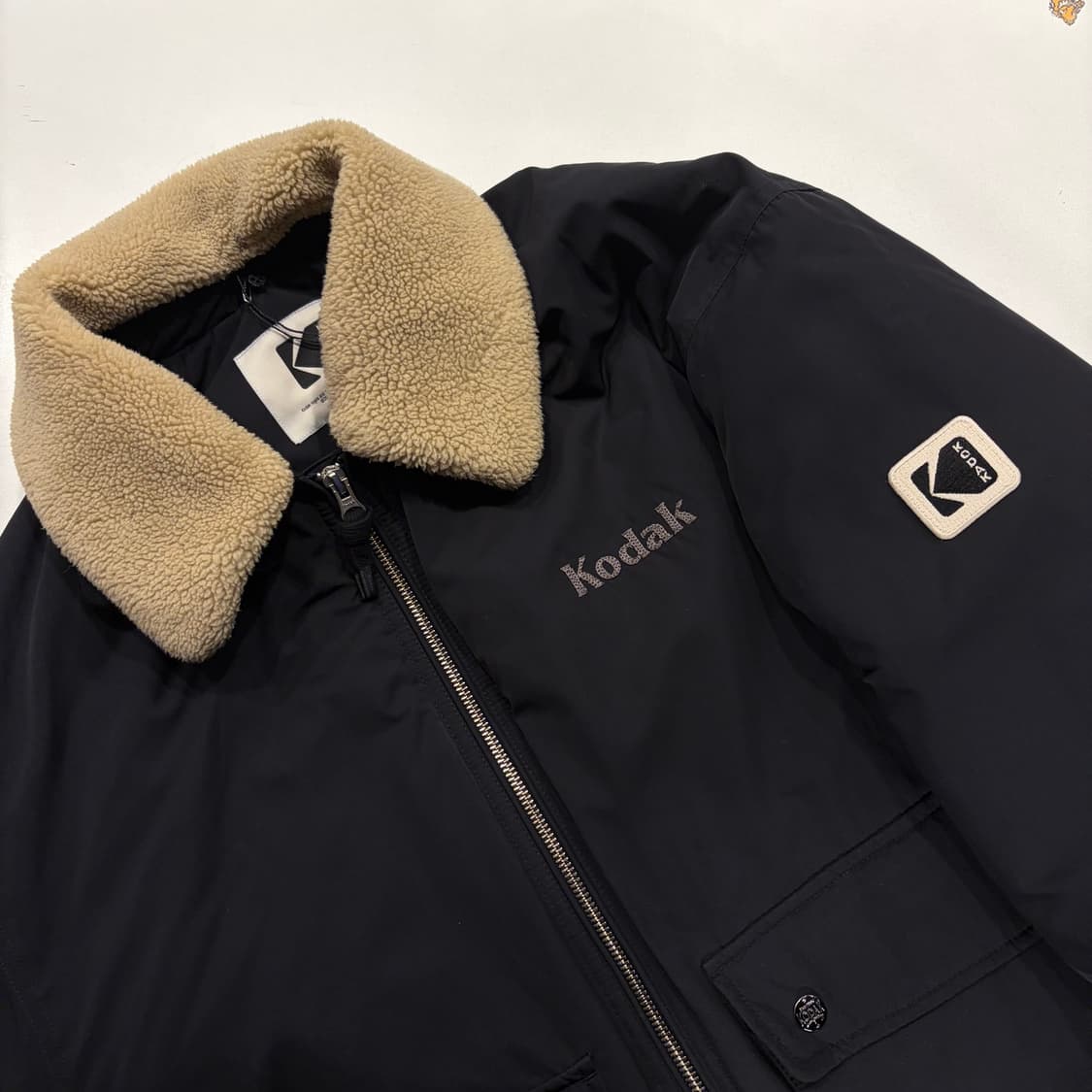 [S] 코닥 블랙 뽀글이 카라 패딩 점퍼 B874 상품이미지3