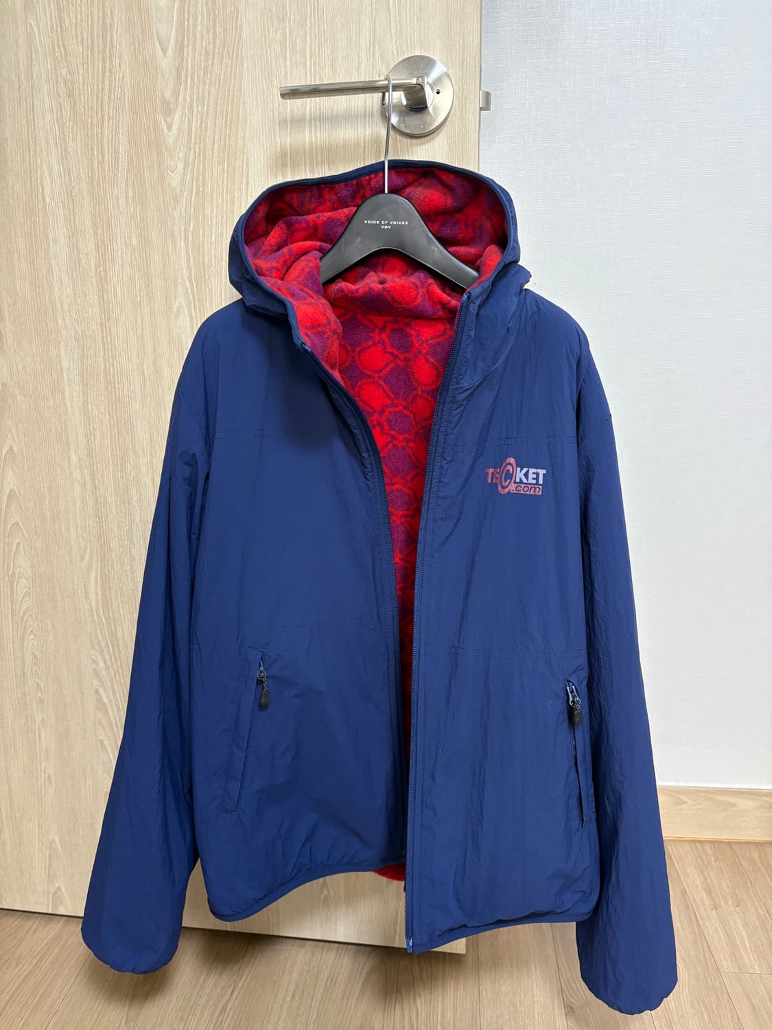테켓 WEEKEND REVERSIBLE FLEECE JACKET-RED 상품이미지4