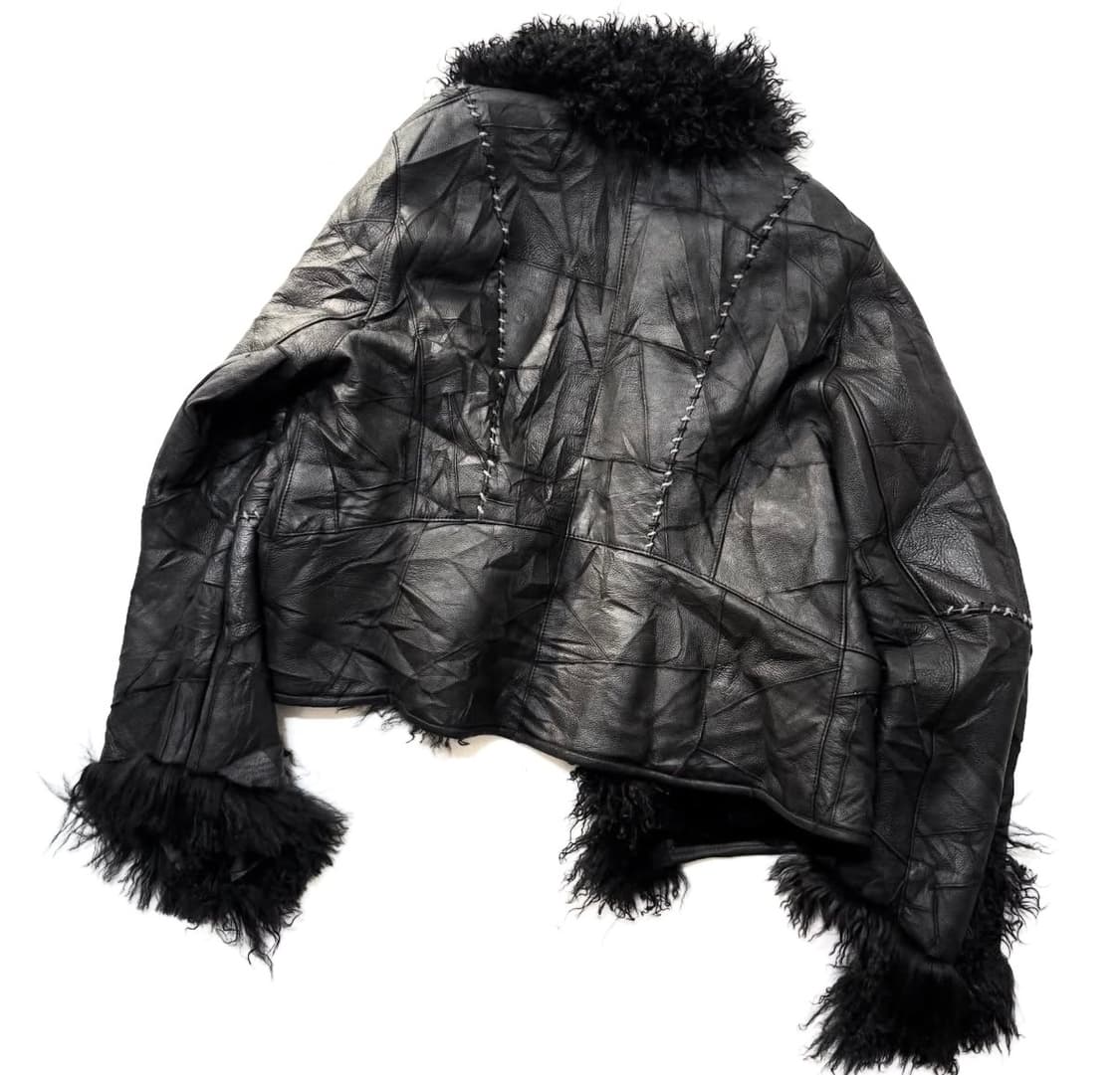 퍼 레더 자켓 상품이미지3