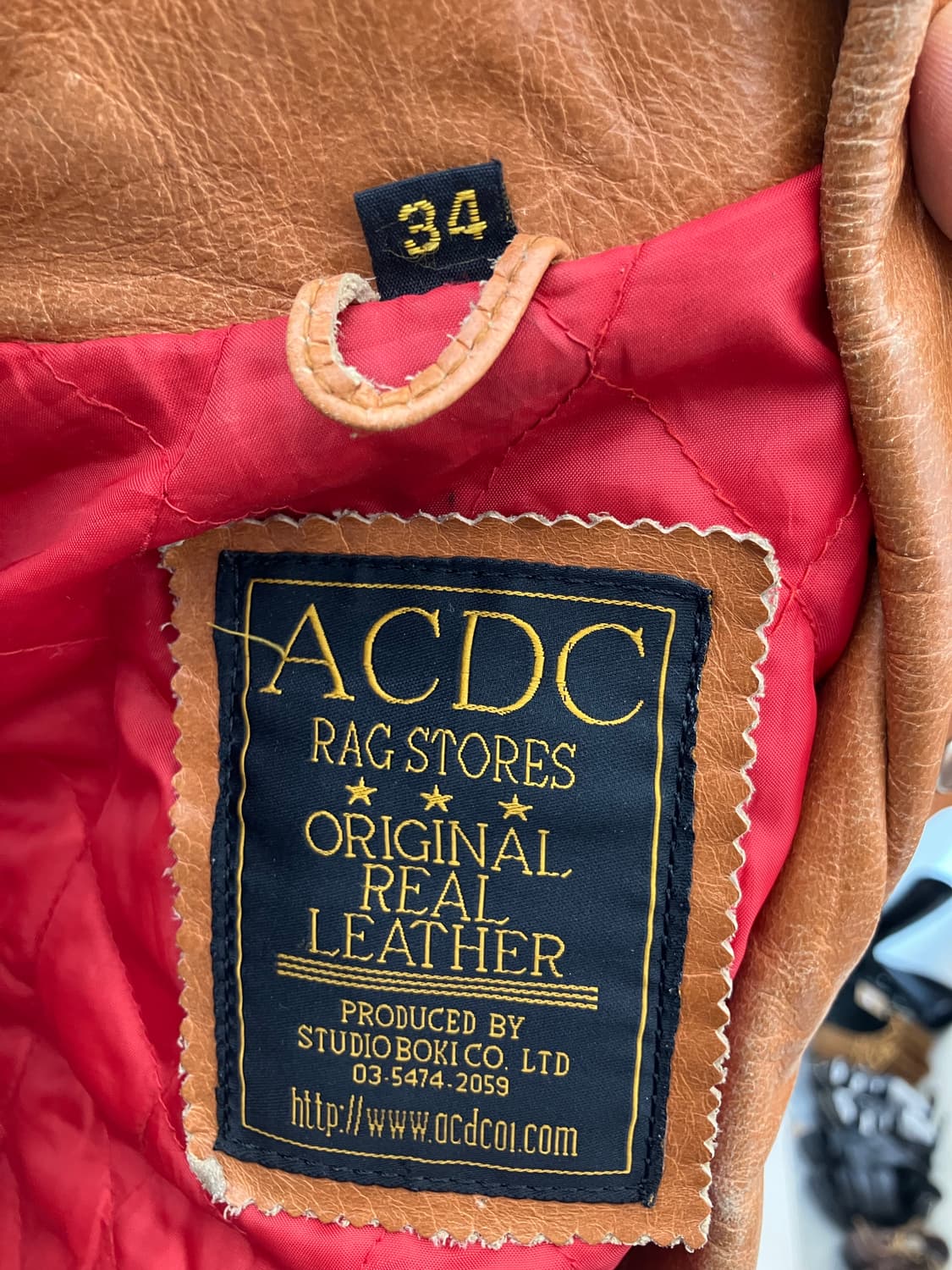 ACDC 소가죽 라이더 자켓 상품이미지3