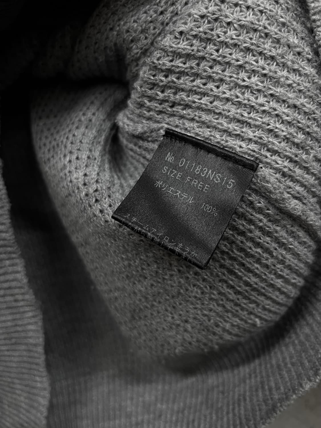 히스테릭 글래머 터틀넥 스웨터 그레이 상품이미지8