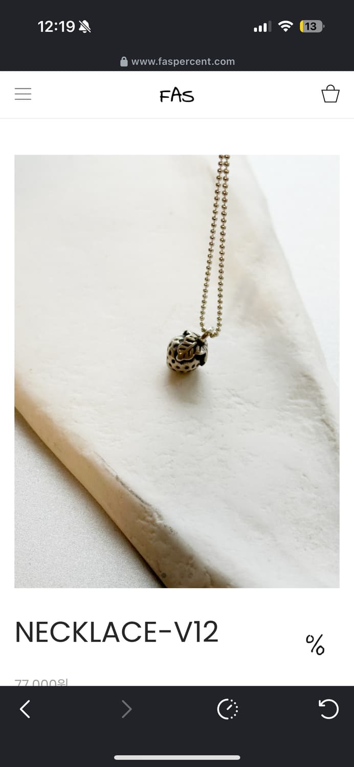 faspercent 파스퍼센트 목걸이 상품이미지1