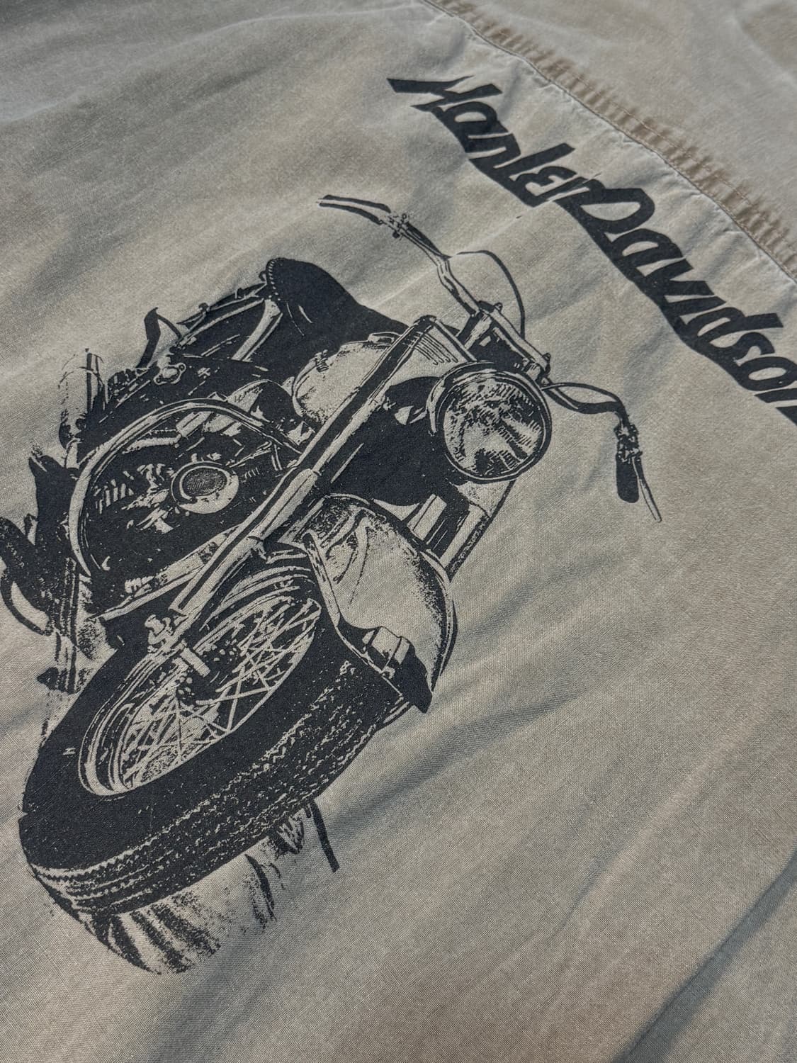 [HARLEY-DAVIDSON] 빈티지 백프린팅 셔츠 베이지 상품이미지5