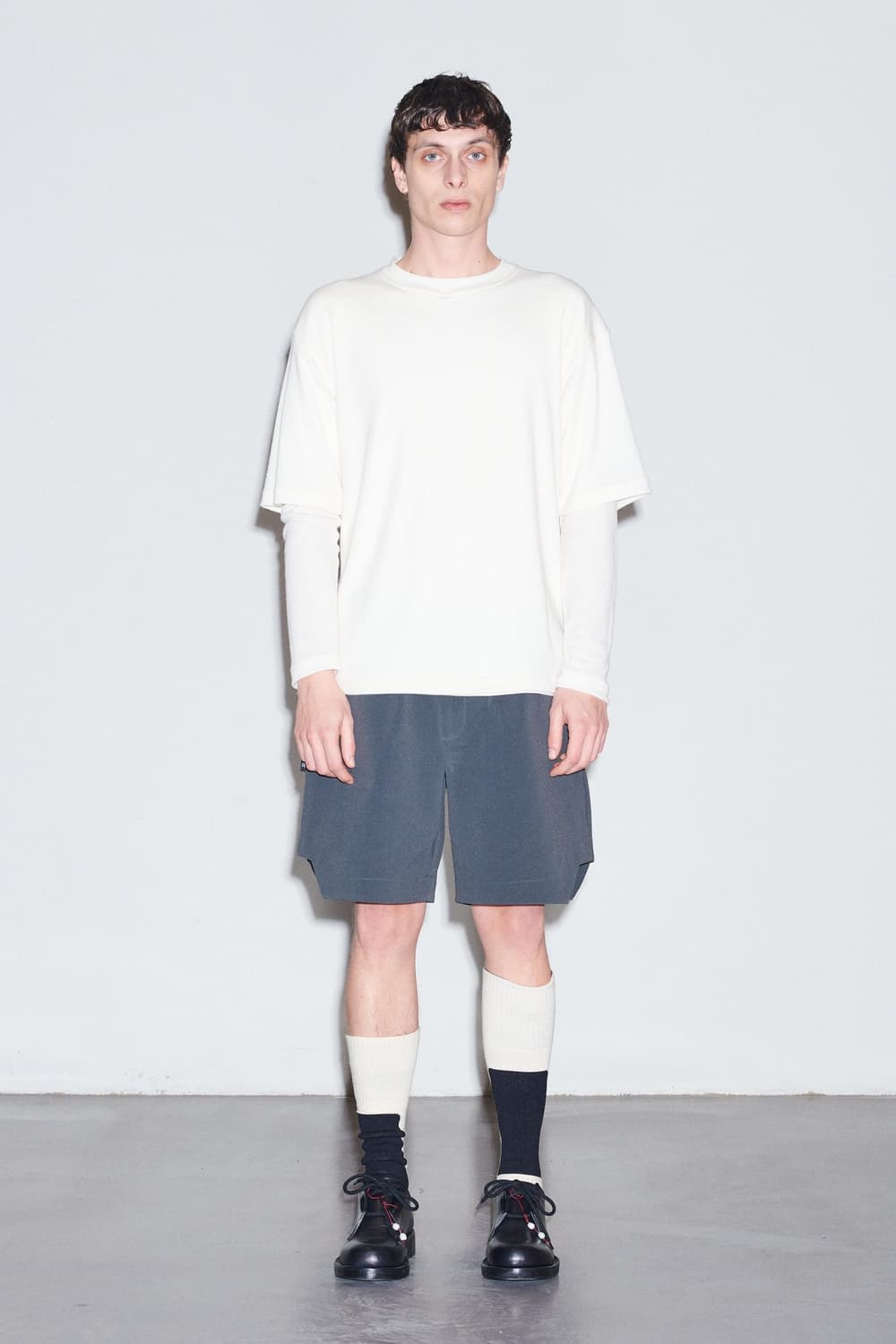 [L] Gr10k TRANSCRIPT DOUBLE WOOL T-SHIRT 상품이미지1