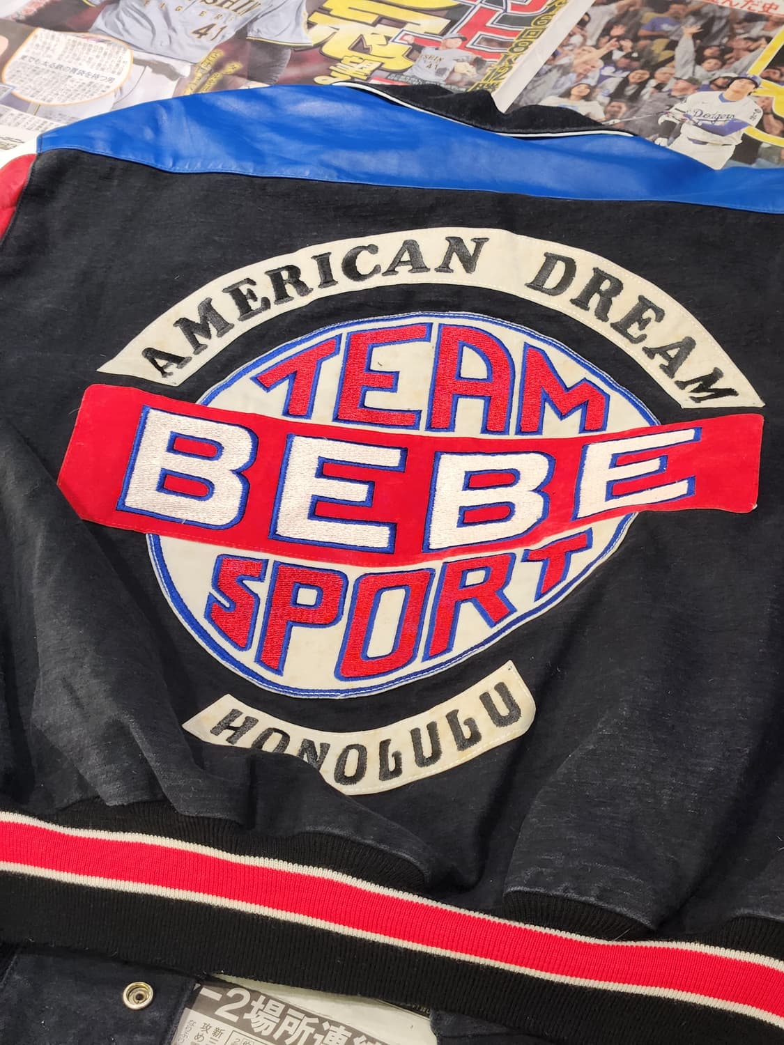 90's Jeff Hamilton 베베 스포츠 레이싱 레더 자켓 M 상품이미지10