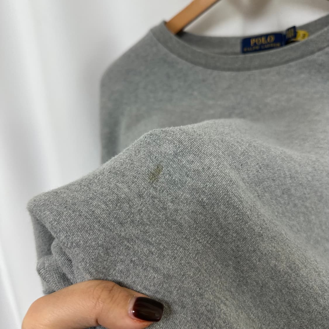   폴로랄프로렌 남자 기모 맨투맨 티셔츠 그레이 XL OI 상품이미지3