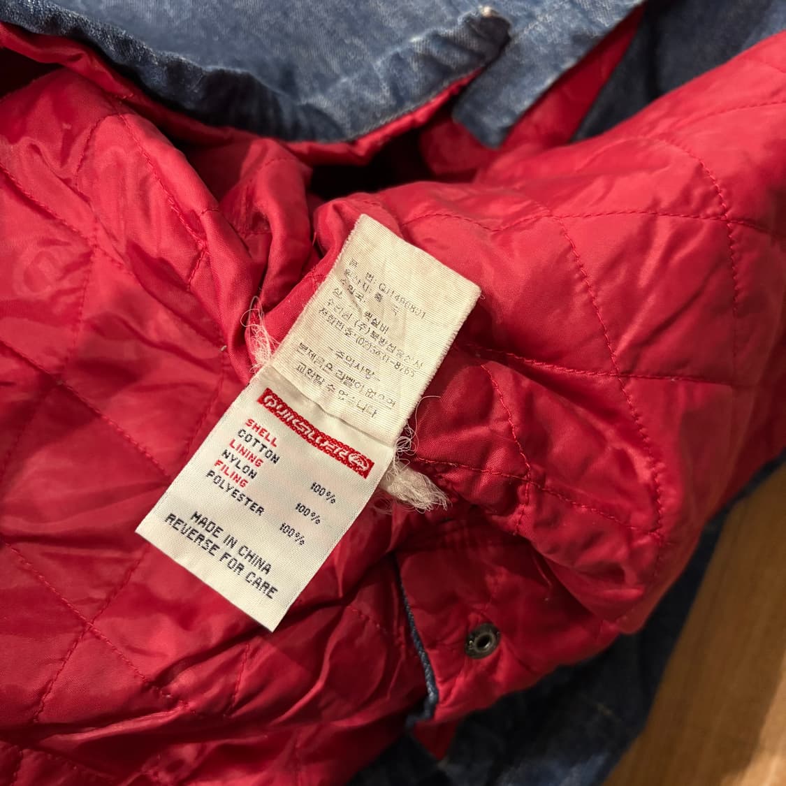 00s 퀵실버 퀼팅 데님 초어자켓 상품이미지8