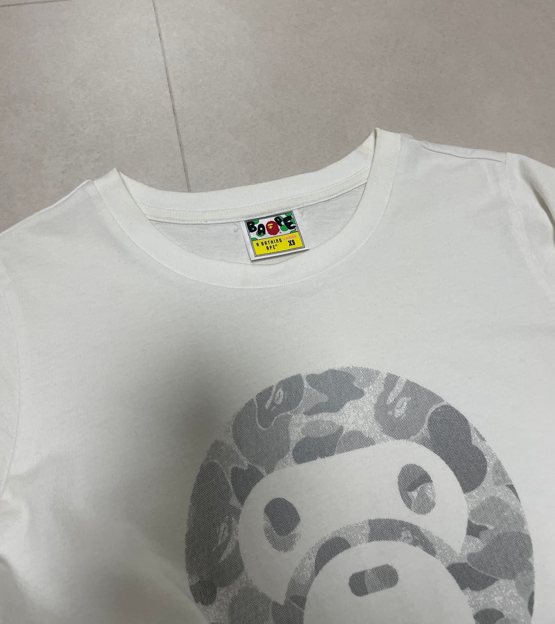 베이프 레이디 xs 베이비 마일로 반팔 티셔츠 상품이미지3