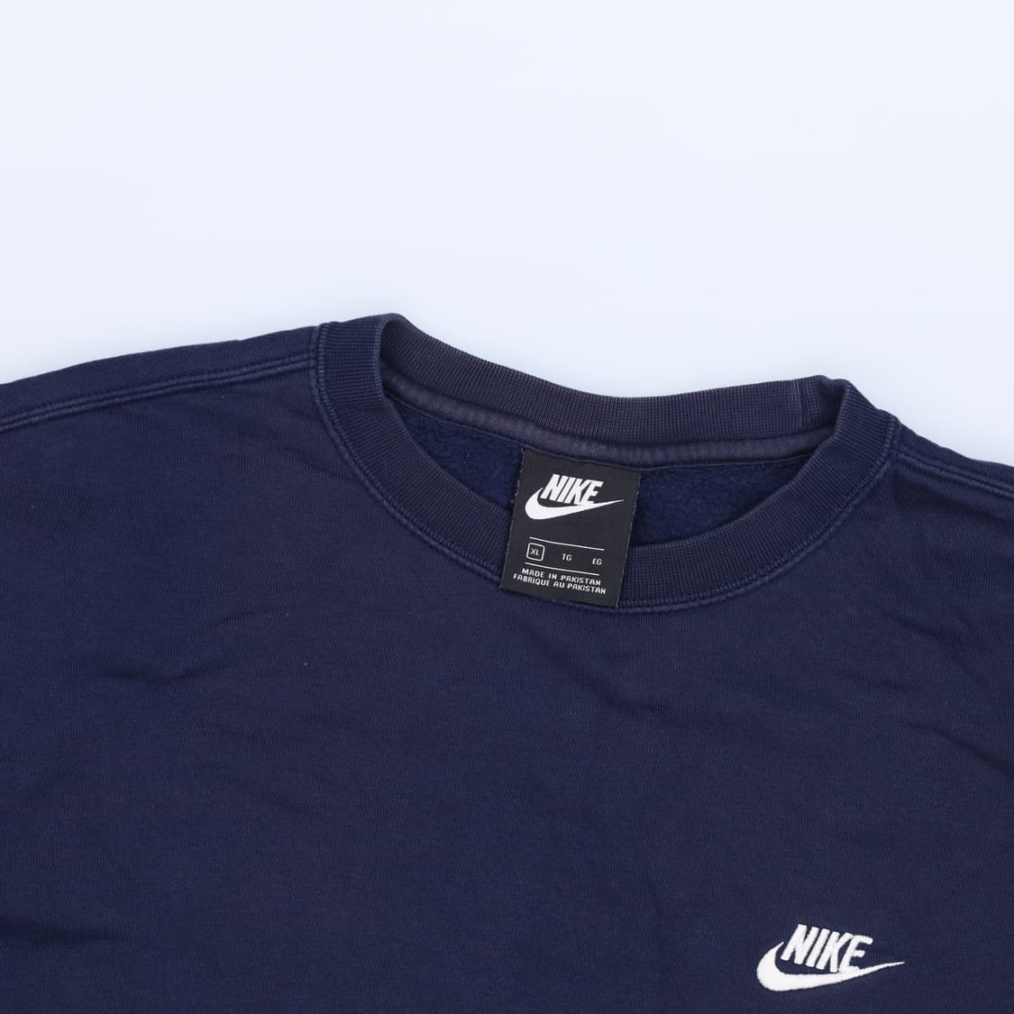 [XL] 나이키 스몰로고 네이비 맨투맨 티셔츠 0119H1 상품이미지3