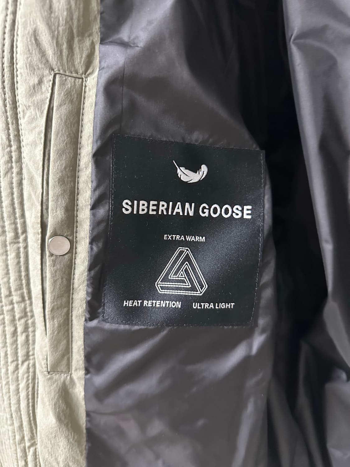 솔리드옴므 패딩 46 카키색 상품이미지3