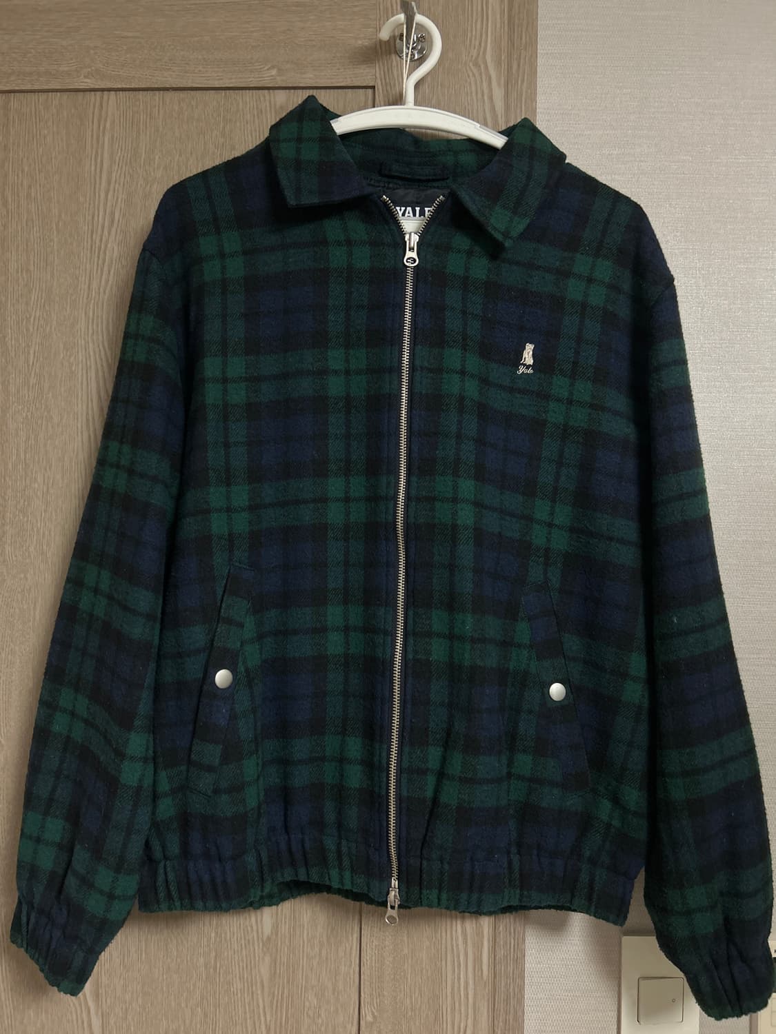 예일 체크 블루종 자켓 상품이미지1