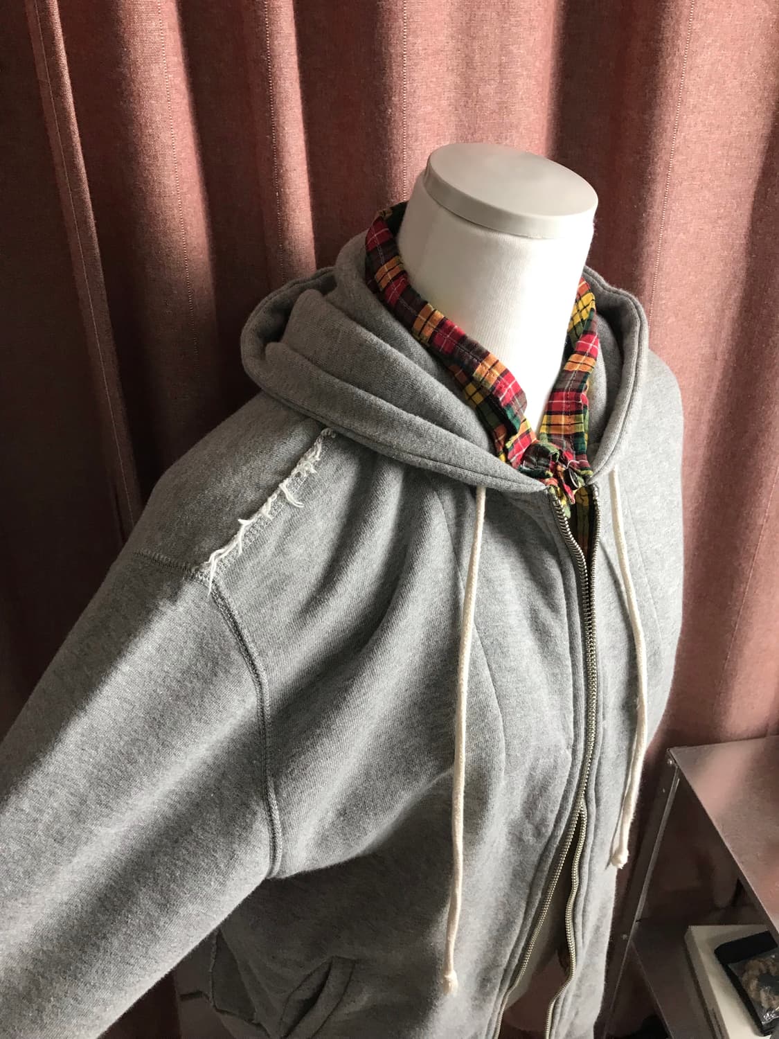 빔즈 셔츠 레이어드 후드집업 상품이미지3