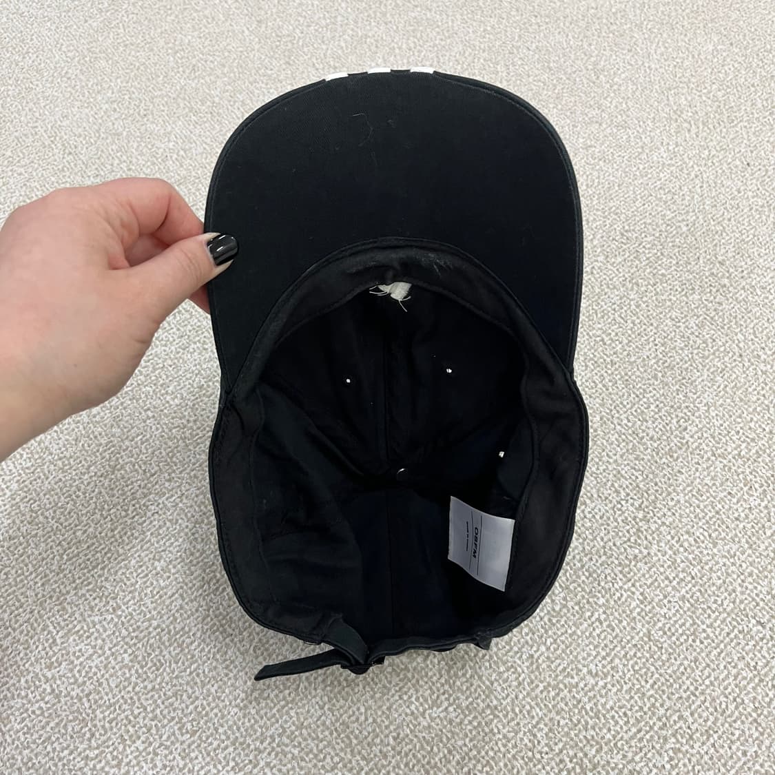 OS 아디다스 블랙 볼캡 모자 0203M2 상품이미지5