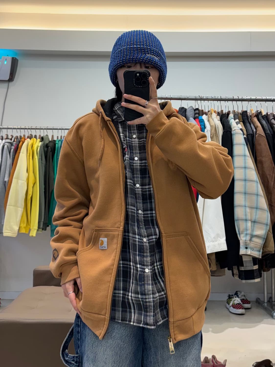 칼하트 써멀 후드집업 상품이미지5