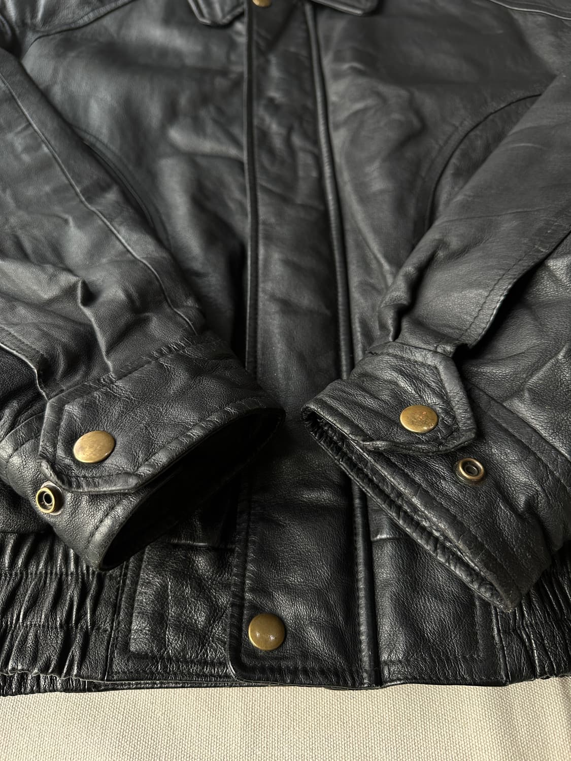 90s East West For Men 레더자켓 M 상품이미지8