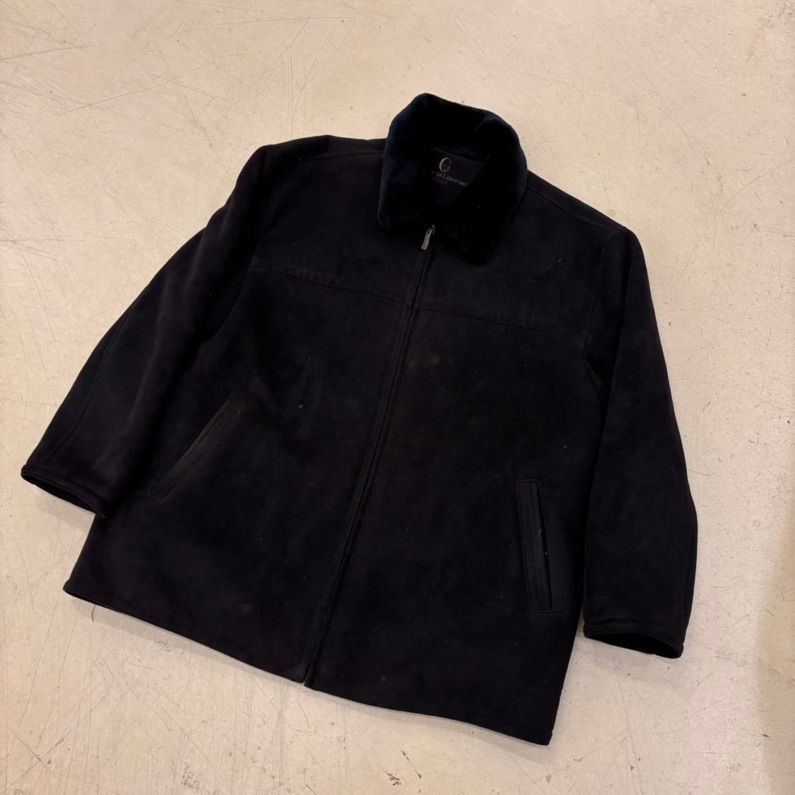 지아니 발렌티노 블랙 무스탕 자켓 상품이미지1