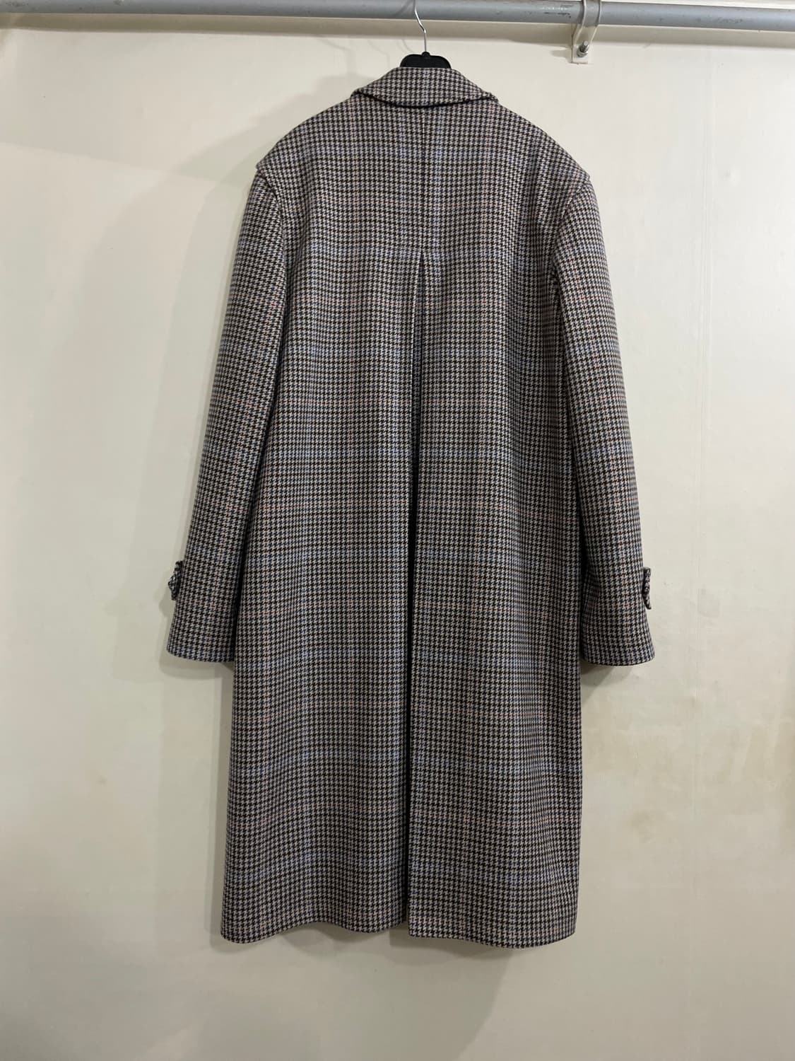 8 by YOOX 이태리제 하운드투스 체크 울 카코트 상품이미지3