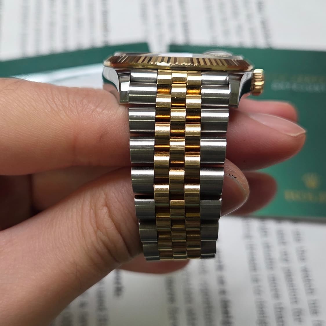 롤렉스 데이저스트 126233 18k콤비 화이트판 쥬빌리줄 (감정서 포함 상품이미지6