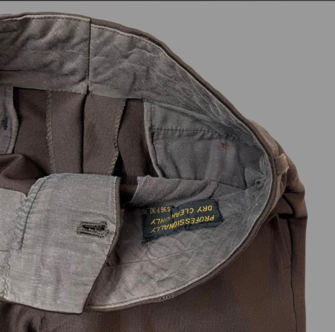 vintage 70s pleated wide leg baggy pants 상품이미지4