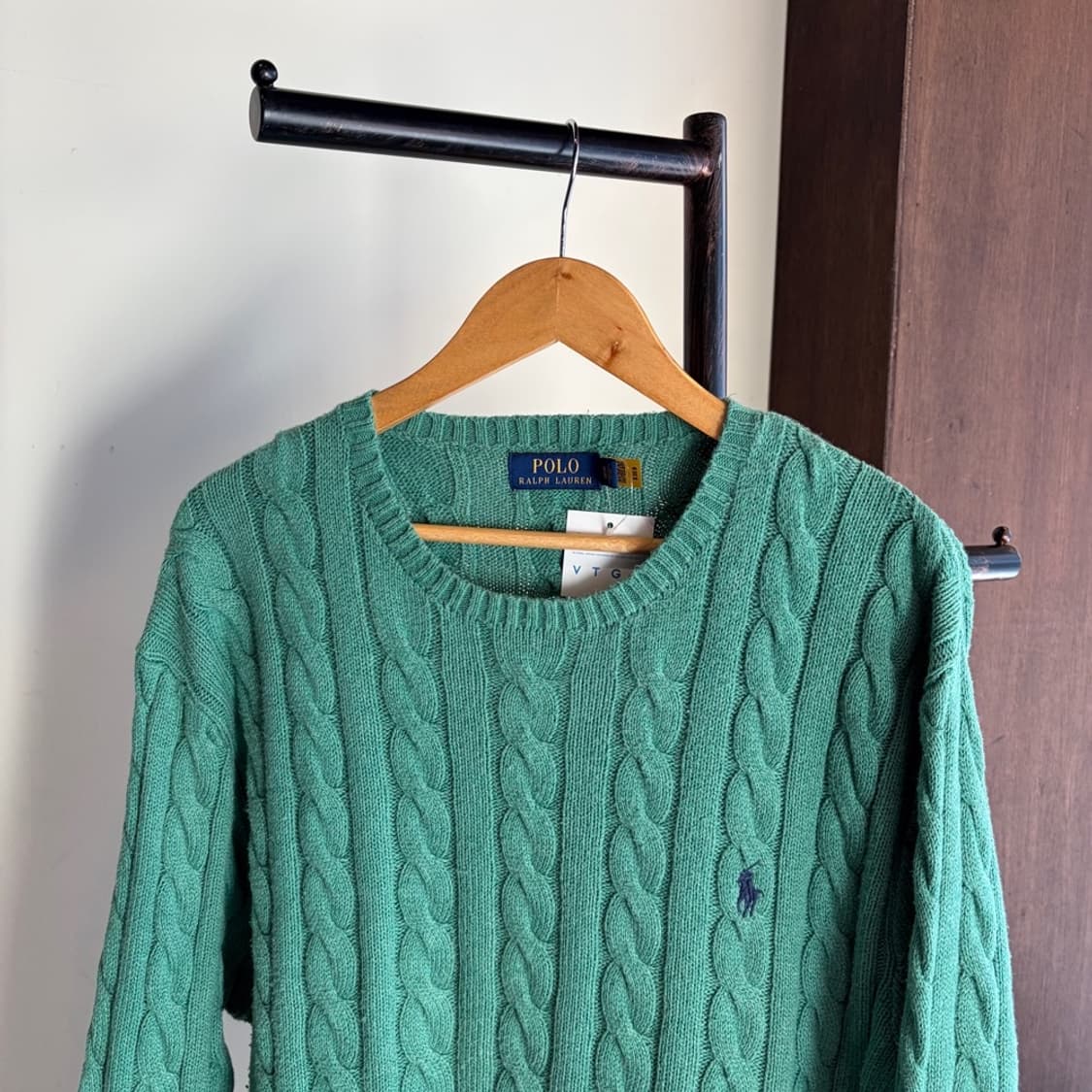 15297 - 폴로 랄프로렌 그린 케이블 니트 상품이미지1