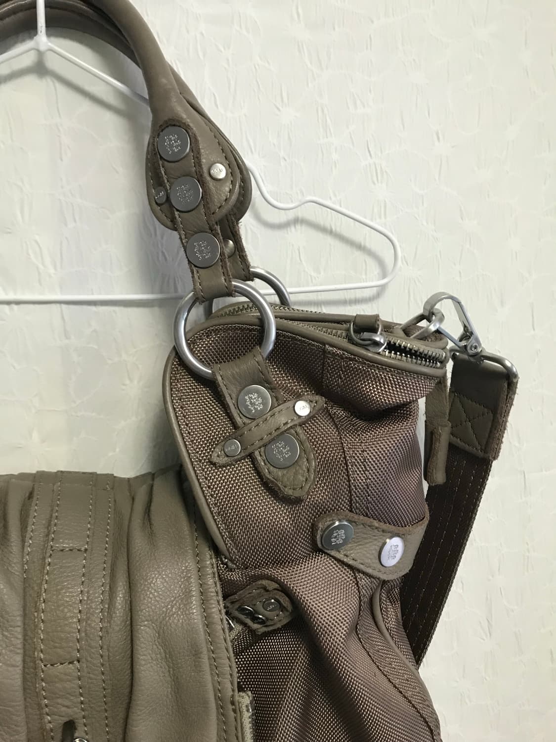 빈티지 george gina & lucy 조지지나앤루시 투웨이 백베이지 상품이미지9