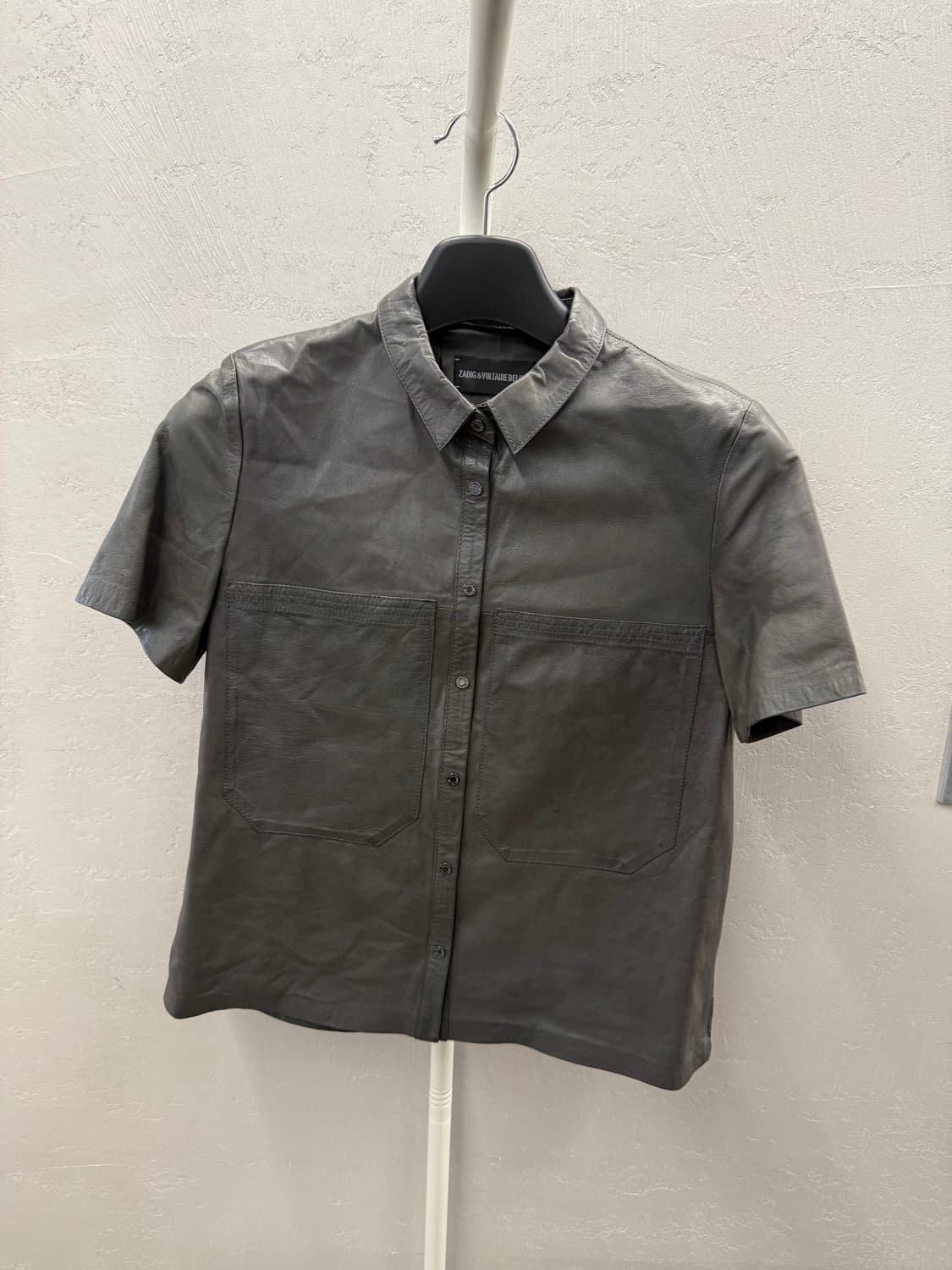 Zadig & Voltaire Thelma Cuir 가죽 셔츠 M 상품이미지2