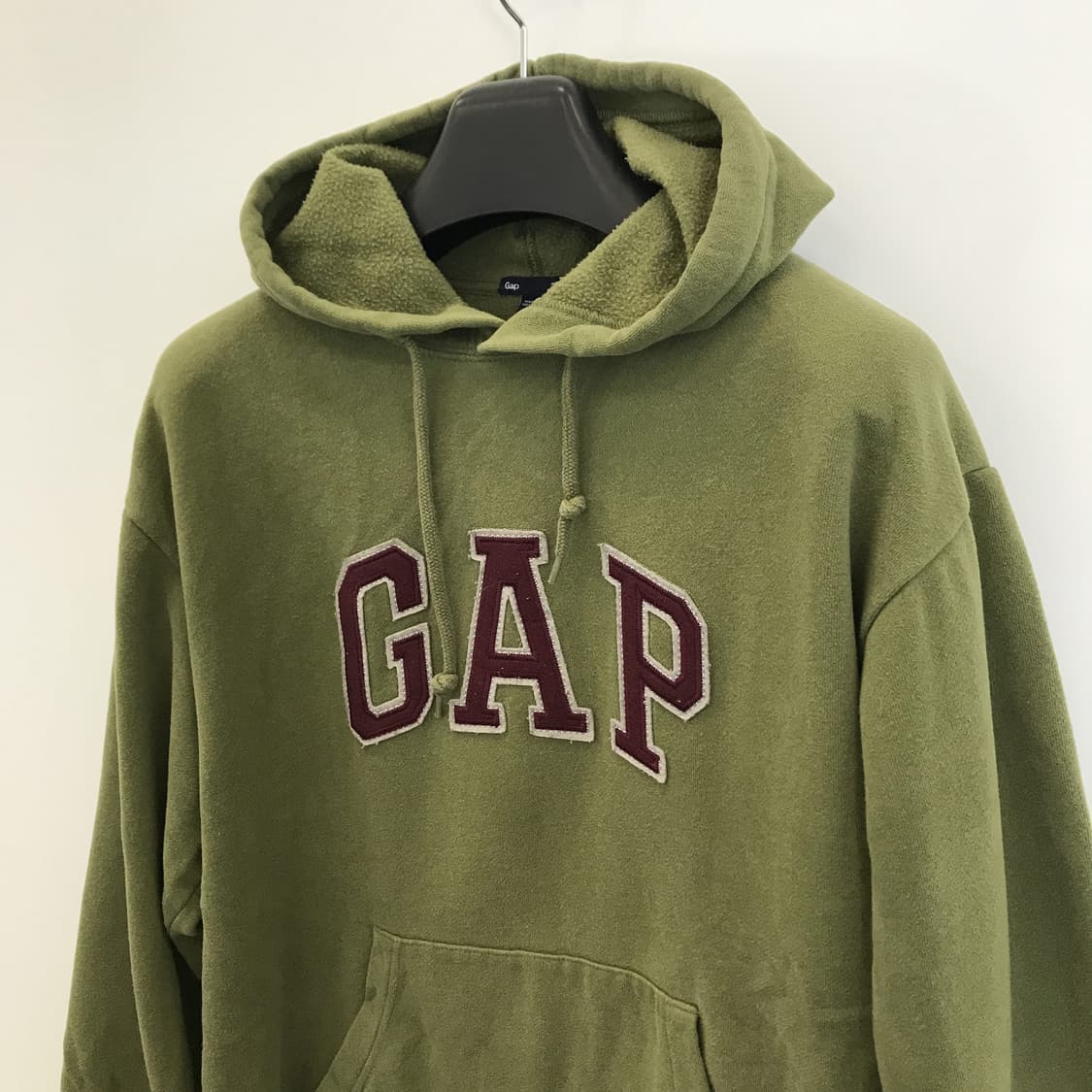 GAP 빈티지그린 버건디로고 후드 [S] 상품이미지2