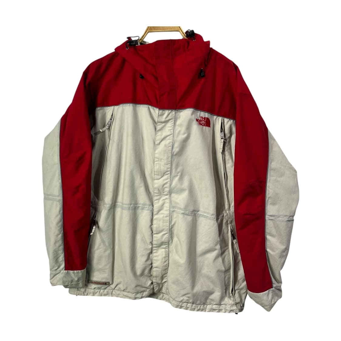 [The North Face] 노스페이스 레드 배색 바람막이 상품이미지1