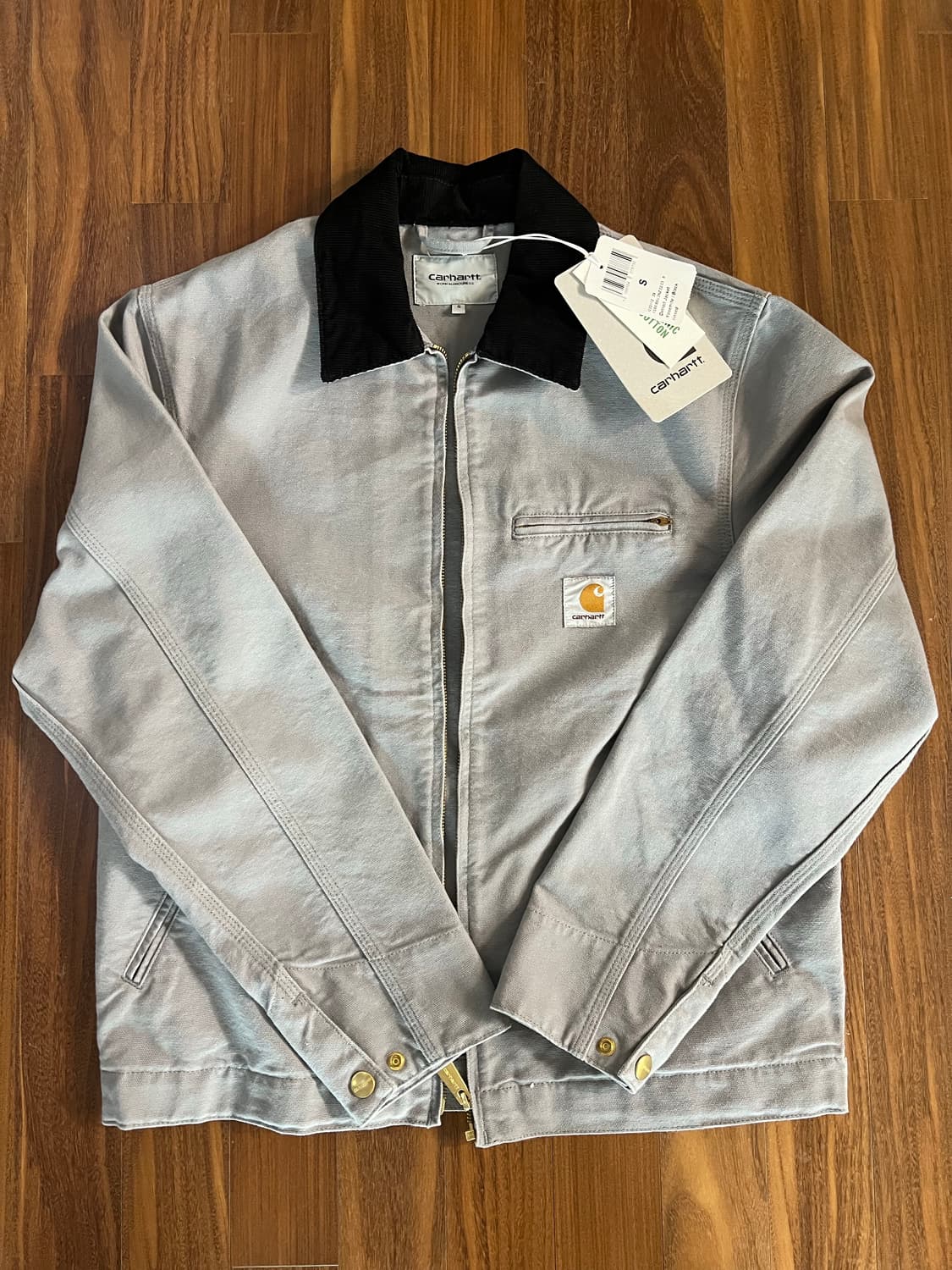 칼하트 WIP 디트로이트 자켓 요세미티 블랙 린스드 상품이미지2