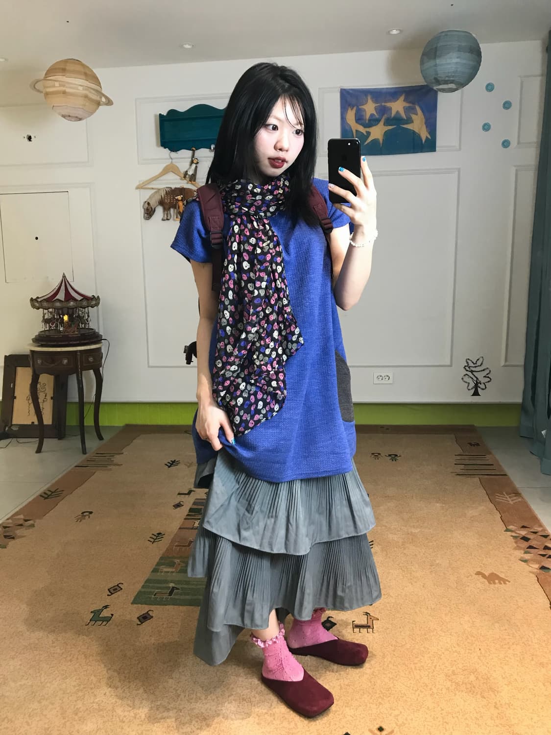귀여운 블루 원피스 코디💙🎽 상품이미지3